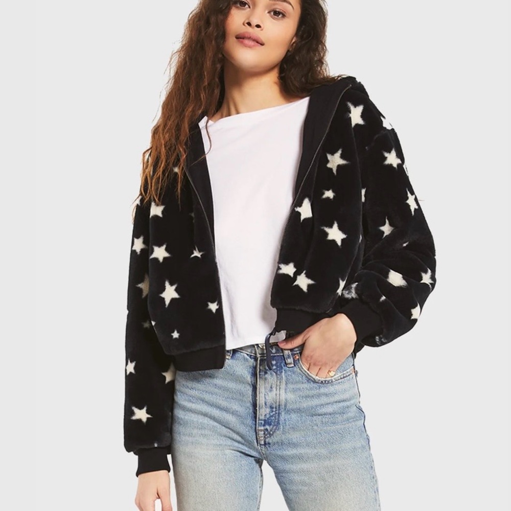 Z Supply Furry Star Women's Zipper Jacket